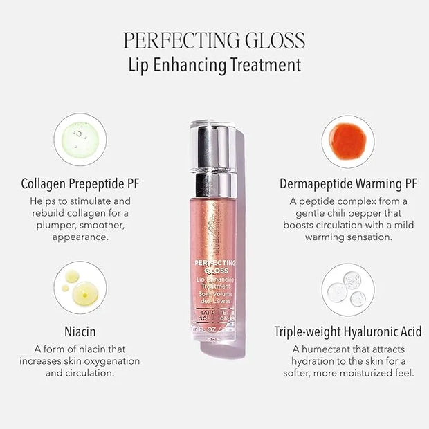 HydroPeptide Perfecting Gloss, Lip Enhancing Treatment, Long-Lasting Volume and Hydration, Nude Pearl, 0.17 Ounce - Produc...