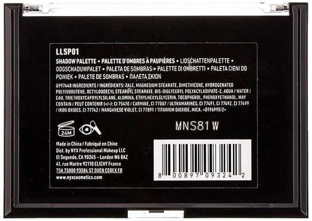 NYX PROFESSIONAL MAKEUP Lid Lingerie Shadow Palette, Eyeshadow