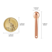 LISAPACK 4 Pack Metal Eye Cream Applicator, Eye Serum Roller Ball Massager Stick for Reduce Depuffer, Massage (Gold&Rose G...