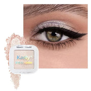 Sheer White Nude Glitter Eyeshadow – Champagne Shimmer Eye Shadow, Daily Waterproof Long-Lasting Eyeshadow Powder Palette ...
