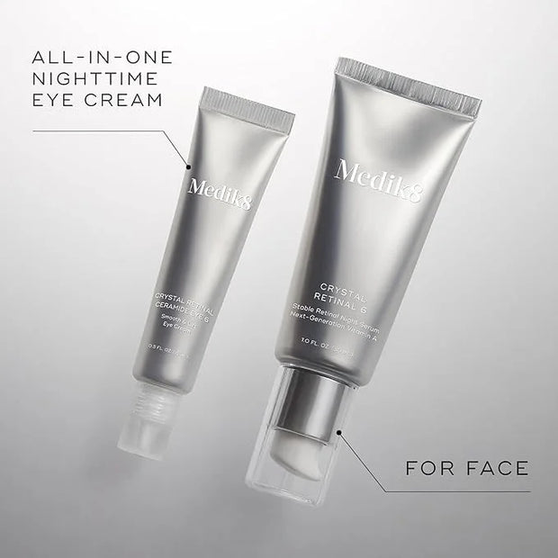 Medik8 Crystal Retinal Ceramide Eye 6 - Gentle Vitamin A Eye Cream - Reduces Appearance of Wrinkles - Perfect for Sensitiv...