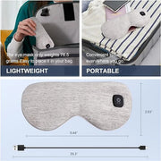 Heated Eye Mask Cordless, Warm Eye Compress for Dry Eyes Stye Blepharitis Chalazion MGD Eye Treatment, Heat Therapy to Unc...