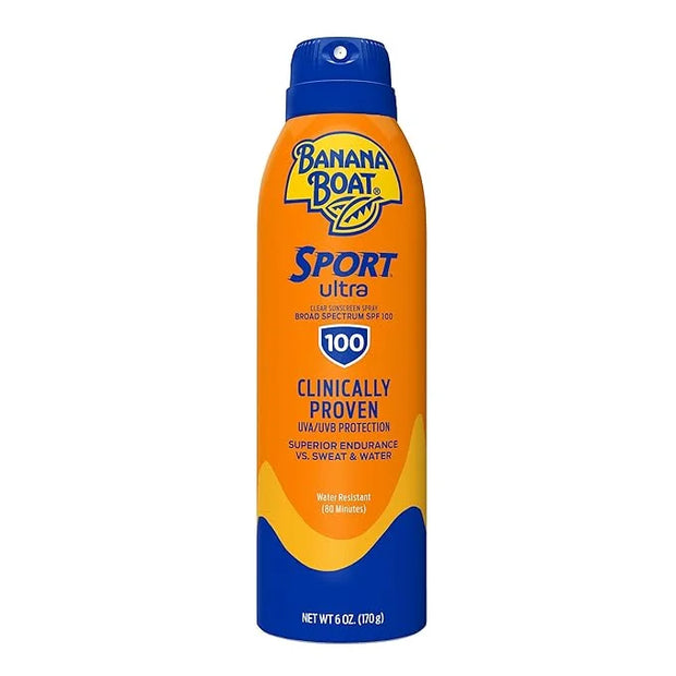 Banana Boat Sport Ultra SPF 100 Sunscreen Spray, 6oz | Sport Sunscreen Spray SPF 100, Banana Boat Sunscreen SPF 100 Spray,...