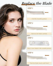 Dermaplane Razor for Face Professional, Facial Razors for Women&Men Face with 20 Blade Refills, Eyebrow Razor for Women an...