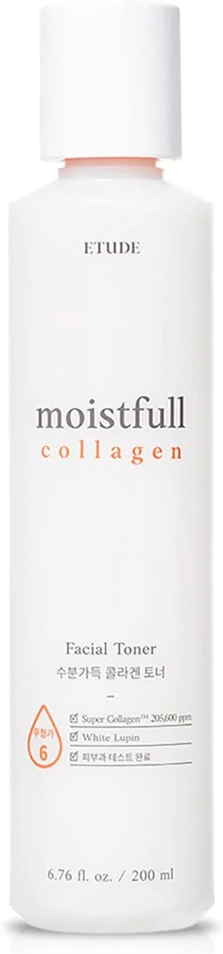 ETUDE Moistfull Collagen Toner, 6.76fl.oz (200ml) (21AD) | Water Essence Type Toner to Hydrate and Keep Your Skin Moisture...
