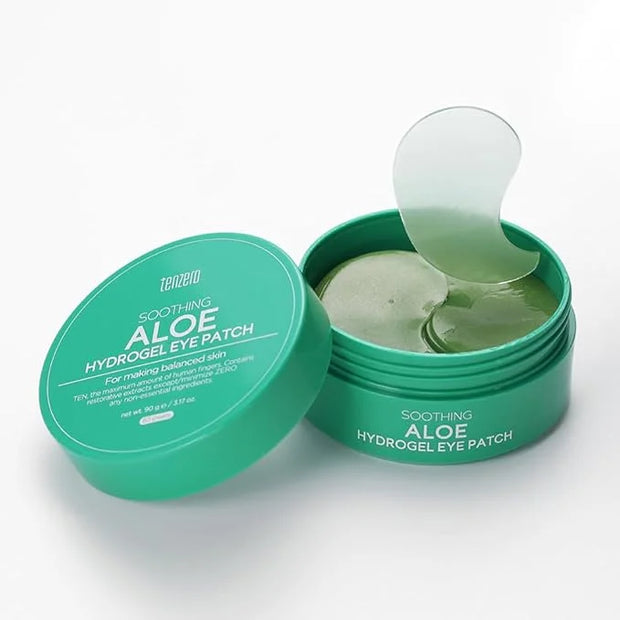 tenzero Soothing Aloe Hydrogel Eye Patch (60 pairs, 90g), Aloe Vera Treatments for Puffy Eye, Fine Lines, Soothing, Eye Pu...