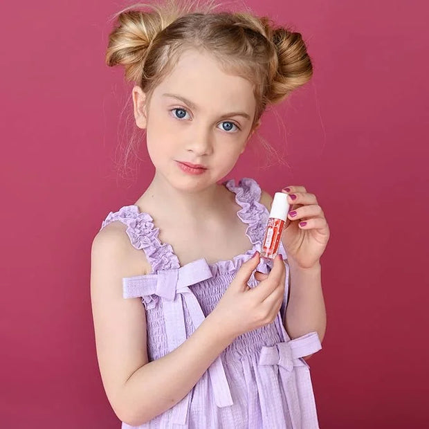 MISS NELLA Fairy Kiss Lip Gloss, Red hydrating children Lip Gloss, watermelon scent, gentle on the skin. gives a sheer kis...