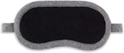 Jet&Bo 100% Pure Cashmere Eye Mask Black & Gray in Gift Box - Product Image
