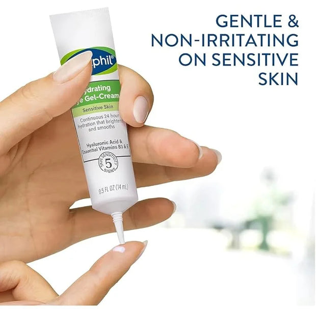 Cetaphil Night & Eye Hydration Set, Rich Hydrating Night Cream(1.7 oz) & Hydrating Eye Gel-Cream ( .5 oz) for Dry Sensitiv...