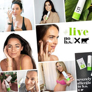 No B.S. (No Bad Stuff) Caffeine Eye Cream anti aging bundle with Two CoQ10 Deluxe Minis. Under Eye Cream for Dark Circles ...