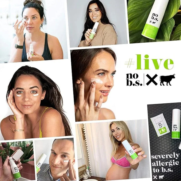 No B.S. (No Bad Stuff) Caffeine Eye Cream anti aging bundle with Two CoQ10 Deluxe Minis. Under Eye Cream for Dark Circles ...