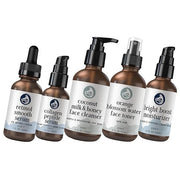Complete Skincare Set: Retinol Serum, Peptide Collagen Serum, Milk & Honey Cleanser, Orange Blossom Toner, Bright Boost Mo...