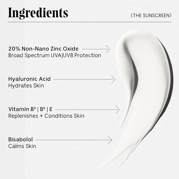 Nécessaire The Mineral Sunscreen SPF 30 PA+++. For The Body. Broad Spectrum. Zinc Oxide, Hyaluronic Acid, Niacinamide. Hyd...
