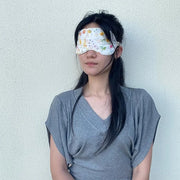 Pure Cotton Eye Mask 100% Organic Cotton Sleep Mask for Girls,Travel Breathable Sleep Mask,Adjustable Strap, Hypoallergeni...
