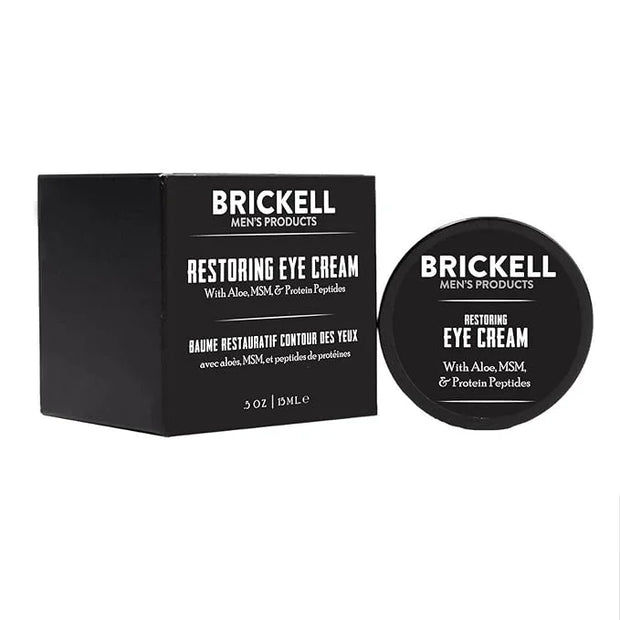 Brickell Men's Restoring Under Eye Cream for Men, Natural and Organic Anti Aging Eye Balm To Reduce Puffiness, Wrinkles, D...