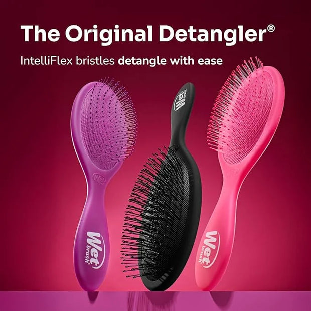 Wet Brush Original Detangler Hair Brush, Stitch & Angel (Disney Love), Ultra-Soft IntelliFlex Bristles, Detangling Bristle...