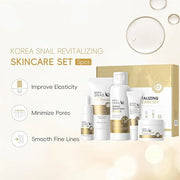Snail Korean Skin Care Set - All About Snail Mucin Kit, Skin Care Kit with Cleanser, Toner, Serum, Eye Cream, Face Cream, ...