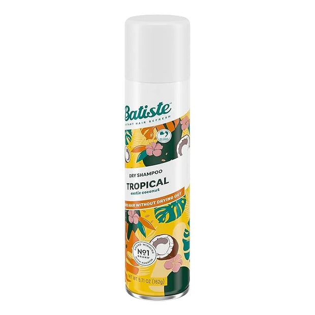 Batiste Dry Shampoo, Tropical Fragrance, Refresh Hair and Absorb Oil Between Washes, Waterless Shampoo for Added Hair Text...