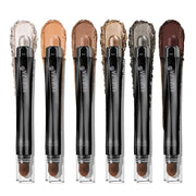 Neutral Eyeshadow Stick Makeup Set, Metallic Shimmer Matte Cream Eye Shadow Eyeliner Brightener Pencil Crayon - Classic 6P...