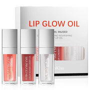 Glossy Lip Gloss Oil, 3 Pack No-Sticky Tinted Lip Oil Plumping Gloss for Dry Lip and Lip Care, Lip Clear Lipgloss Gift for...