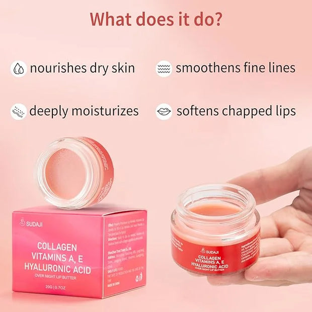 Lip Mask, Collagen Hydrating Lip Balm,
