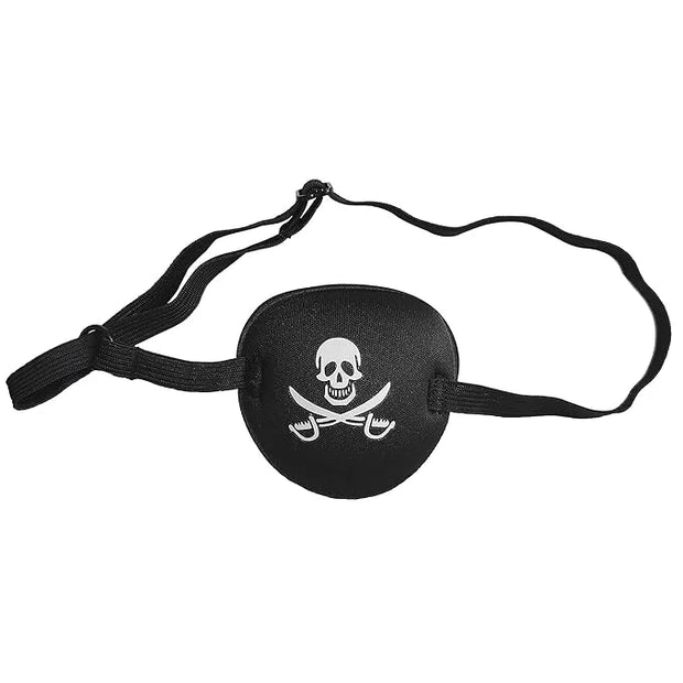 Black Single Eye Mask, Pirate Skull Crossbone Eye Patch，Adjustable 3D Eye Patch for Adult and Kid (Pirates Design) - Produ...