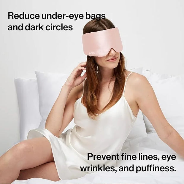 Dore & Rose Deep Sleep Mask Light Blocking, 23 Momme Mulberry Silk Eye Mask, Ultra Soft, Adjustable - Travel Sleeping Mask...