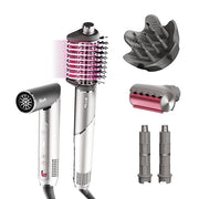 Shark FlexFusion Hair Dryer with Fusion Hair Brush, Diffuser, Ceramic Air Styler with Auto-Wrap Hair Curlers, Ceramic Plat...