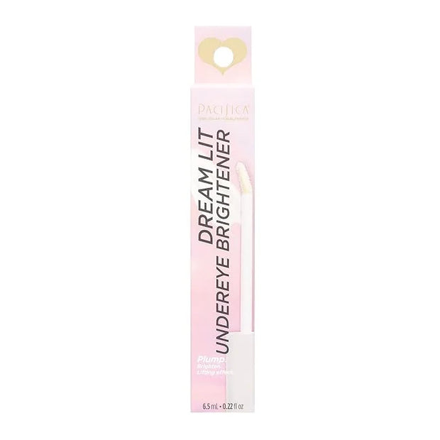 Pacifica DreamLit Glow Undereye Brightener – Illuminating Under Eye Cream for Dark Circles & Puffiness, Vegan Collagen, Hy...