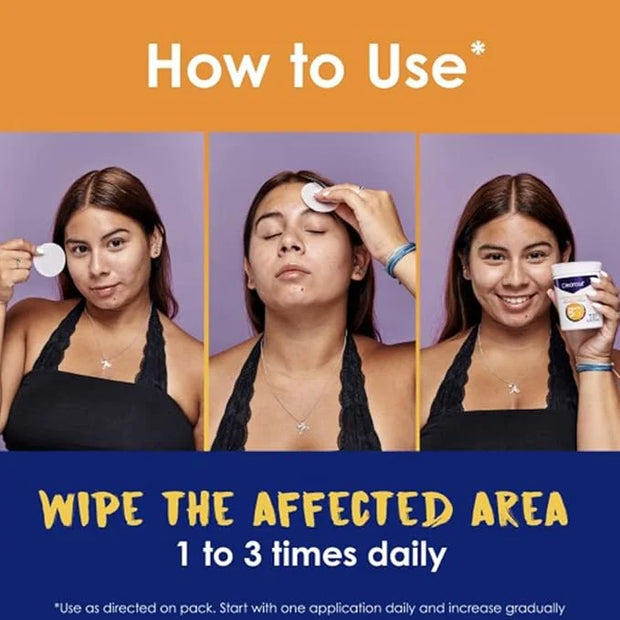 Clearasil Acne Treatment Facial Cleansing Pads, Stubborn Acne Control 5-in-1 Daily Pads, 90 Pads (Pack of 3) - Product Image