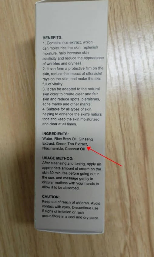 Invisible Sunscreen for Face, Rice