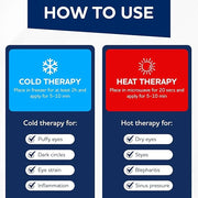 Microwavable & Freezable Hydro Beads Eye Mask - Warm & Cold Therapy for Dry Eyes, Styes, Blepharitis & Sinus Relief - Prod...
