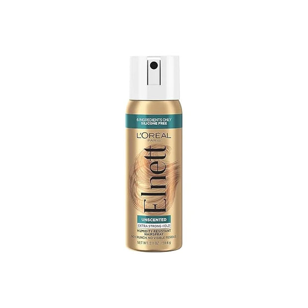 L'Oreal Paris Elnett Hair Care Elnett Satin Extra Strong Hold Hairspray - Unscented, Long Lasting + Humidity Resistant, Ha...