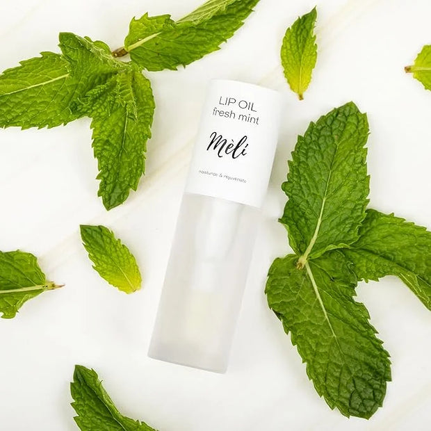 MÈLI Organic Lip Oil with Hyaluronic Acid | Clear Non-Sticky, Natural Lip Gloss, Moisturizing, Revitalizing and Rejuvenati...
