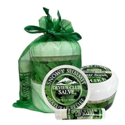 Snowy Summit's 3-Pc Devil's Club Gift Bag Set – Includes All-Natural Handcrafted Salve, Revitalizing Sugar Scrub, and Mois...