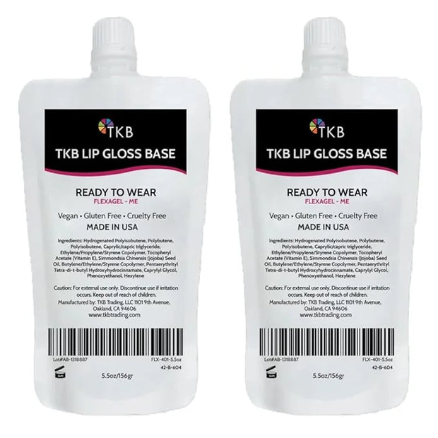 TKB Lip Gloss Base (Flexagel ME)| Clear Lip Gloss Base for DIY Lip Gloss| Ready-to-Wear| Moisturizing, High Shine, Crystal...