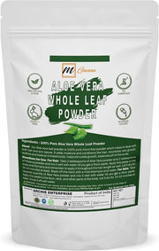 100% Natural Aloe Vera Leaf Powder Pure Aloe Barbadensis Natural Moisturizer Replenish Dry Skin Healthy Hair Care 0.50 LBS...