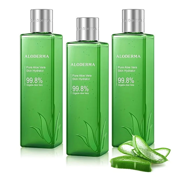 Aloderma 99.8% Organic Aloe Vera Face Hydrator Made Within 12 Hours of Harvest - Moisturizing & Hydrating Facial Toner for...