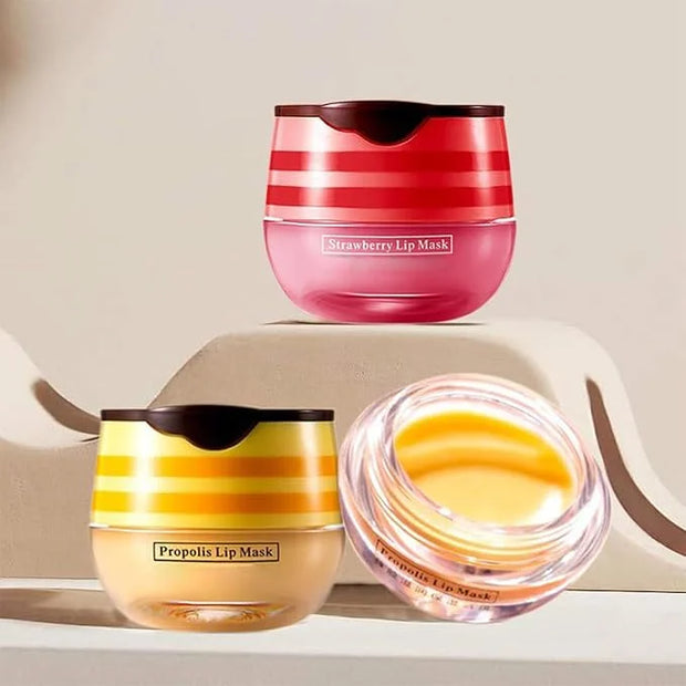 4PCS Bee Lip Balm Honey Lip Exfoliator