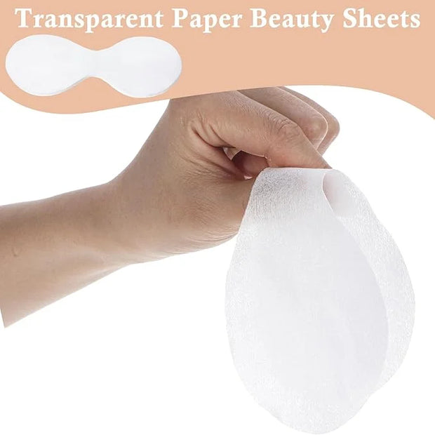 100 Pcs Disposable Non Woven Eye Care, Non Woven Eyes Covers for EyeCare, Disposable Eye Mask Cotton Spa Eyes Pads for Fac...