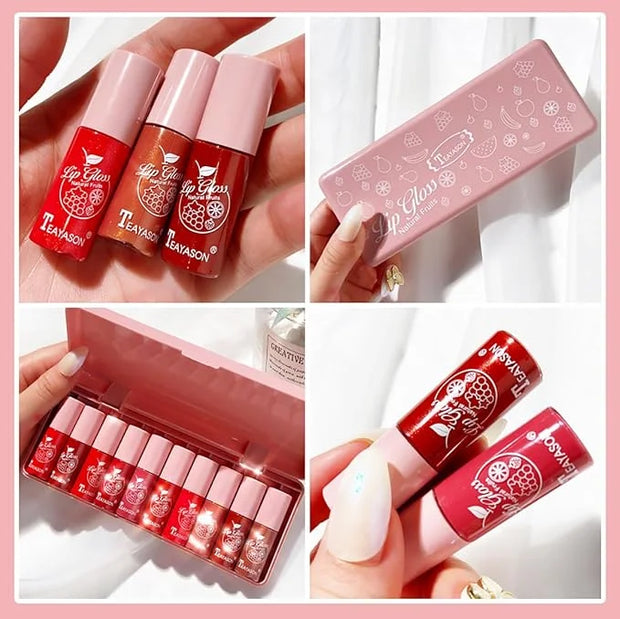 10 Colors Lip Tint Stain Set, Korean Plumping Plumping