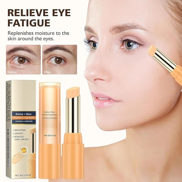 2PCS Revive Glow Vitamin C Eye Balm, Hydrating Eye Cream,Improve Dark Circles,Brightens Skin Tone,Reduces Puffiness - Prod...