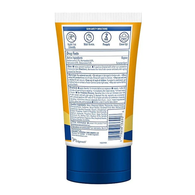 Banana Boat Protection + Vitamins Sunscreen Lotion SPF 50, 4.5 oz - Nourishing, Moisturizing, Vitamin C, Niacinamide, Wate...