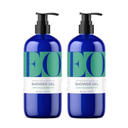 EO Shower Gel Body Wash, 16 Ounce (Pack of 2), Grapefruit and Mint, Organic Plant-Based Skin Conditioning Cleanser with Pu...