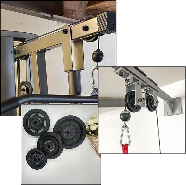 4X Bearing Pulley Wheel GYM Fitness Equipment Part 3-3/4 Inch - Product Image