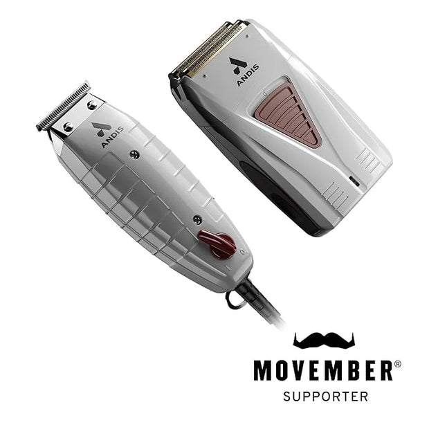 Andis 17270 Finishing Combo T-Outliner Trimmer & Pro Foil Lithium Titanium Foil Shaver - Professional Finishing Hair Clipp...
