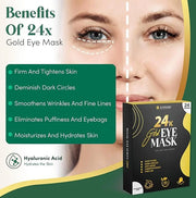 24k gold under eye patches