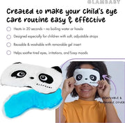 GlamBaby Eye Care - Unbearable Bump™ Eye Mask - Stye Mask for Kids - One Heat and Cooling mask - Microwave Safe - Product ...