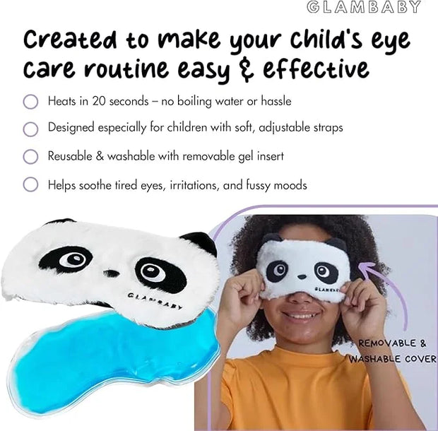 GlamBaby Eye Care - Unbearable Bump™ Eye Mask - Stye Mask for Kids - One Heat and Cooling mask - Microwave Safe - Product ...