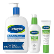 Cetaphil Ultimate Skincare Set, Daily Facial Cleanser (20 oz), Hydrating Lotion (3 oz) & Eye Gel-Cream (.5 oz), Hydration ...